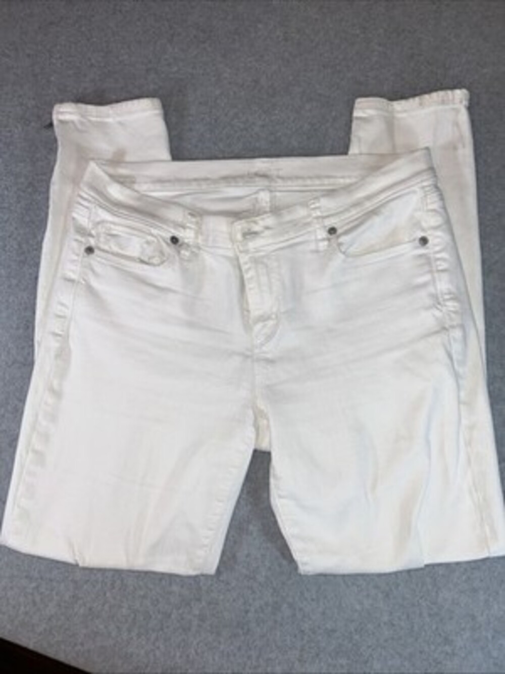 Ann Taylor Loft Modern Skinny Ankle Jeans White Size 30/10